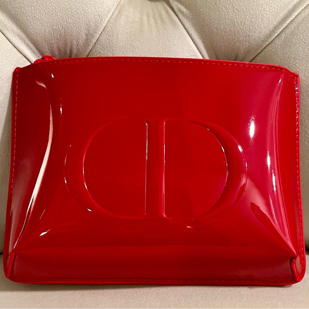 Dior Embossed Patent Bag - Red NIB